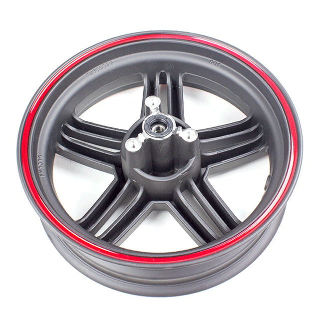 Front Black/Red Wheel 13 x 3.50inch for LJ125T-8M, LJ125T-8M-E4