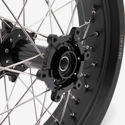Full-E Charged Front And Rear Wheel Set 17inch X 3.5 & 17inch X 4.25 for Ultra_bee Black