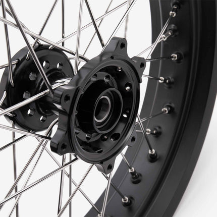 Full-E Charged Front And Rear Wheel Set 17inch X 3.5 & 17inch X 4.25 for Ultra_bee Black