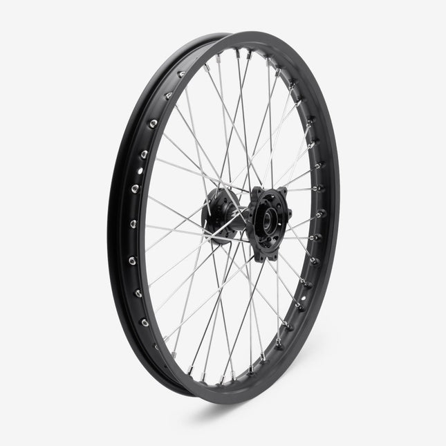 Full-E Charged Front and Rear Wheel Set 21inch x 1.6 and 18inch x 2.15 for SRUB Silver Spokes
