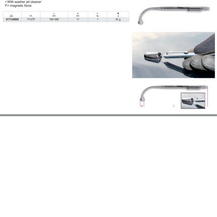 Telescopic Magnet with Flexible Head 150-590mm - Beta Tools 1712TF