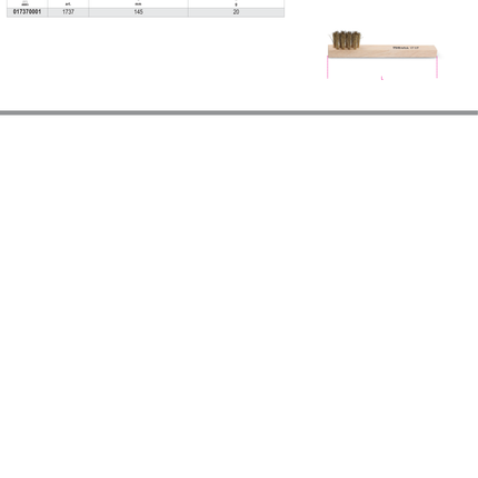 Brush Corrugated Brass Wires 145mm - Beta Tools 1737