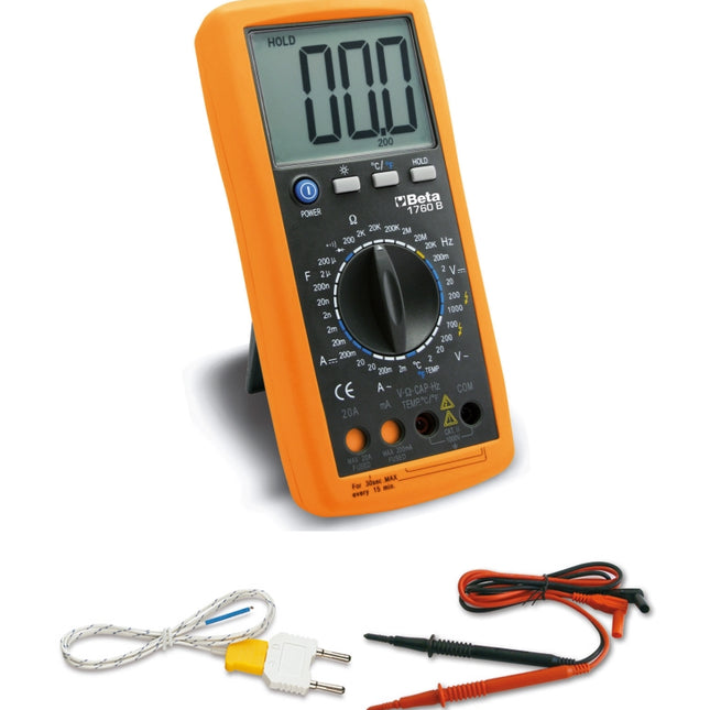 Digital Multimeter with Temperature and Frequency Measurement - Beta Tools 1760B