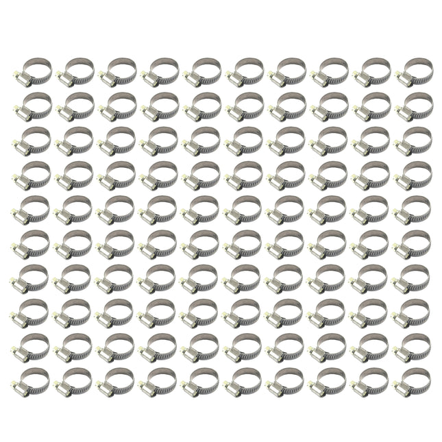 Jubilee Pipe Clip 16 - 27mm Kale Clamp 304 Stainless Steel (pack Of 100)