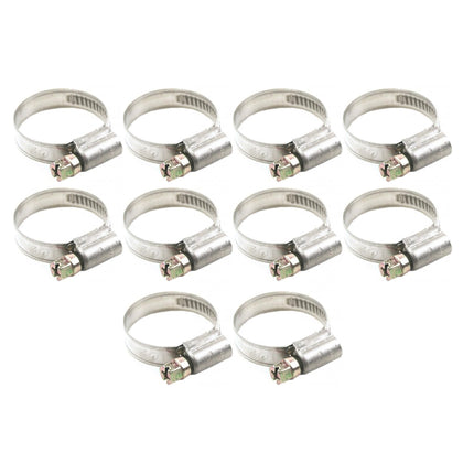 Jubilee Pipe Clip 20 - 32mm Kale Clamp 304 Stainless Steel (pack Of 10)