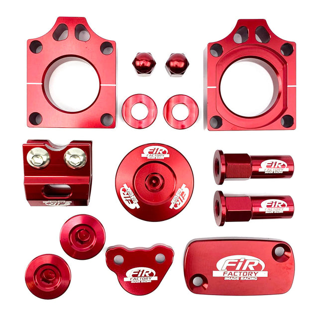 12PC Bling Kit CRF 250/450, FIR CPK-101, Cnc Alloy, Axle Block, Caps, Tyre Nut