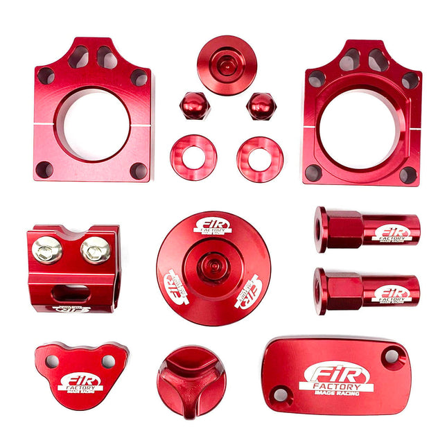 12PC Bling Kit CRF 250, FIR CPK-110, Cnc Alloy, Axle Block, Caps, Tyre Nut