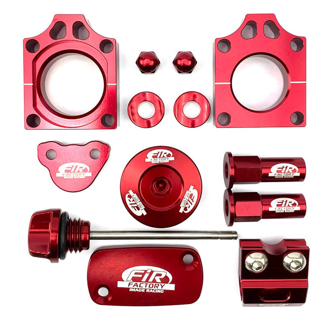 11PC Bling Kit CRF 450, FIR CPK-111, Cnc Alloy, Axle Block, Caps, Tyre Nut