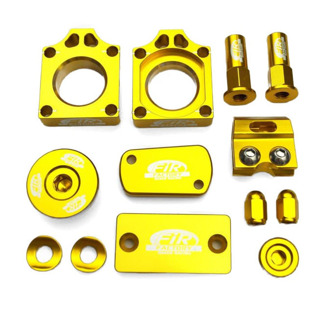 11PC Bling Kit Suzuki RMZ 250/450, FIR CPK-301, Cnc Alloy, Axle Block, Caps, Tyre Nut