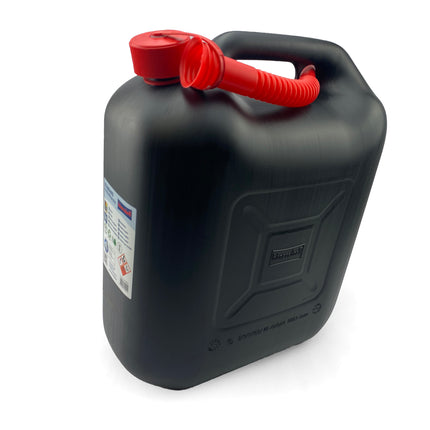 20L Plastic Fuel Can Autostop HUN20L-BLACK Jerry Can