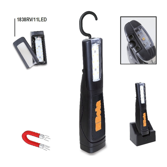 Rechargeable Inspection Lamp Ultra-High Brightness LEDs 320 Lumens - Beta Tools 1838/11LED
