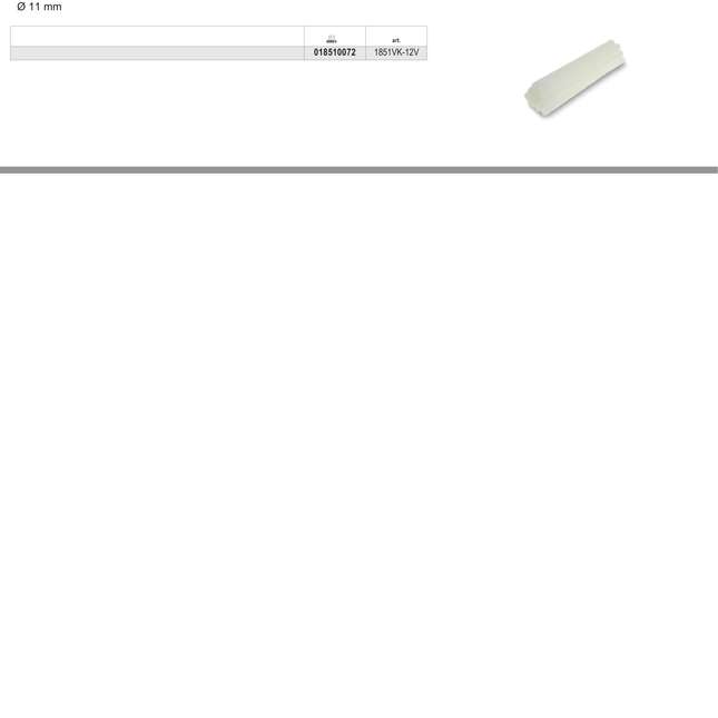 12 Thermofusible Glue Sticks for Painted Surfaces - Beta Tools 1851VK-12V