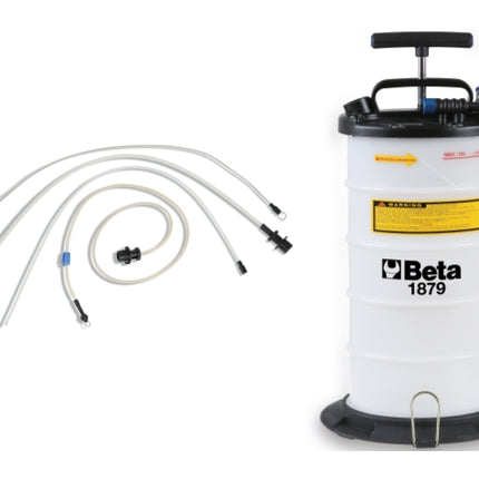 Manual/Pneumatic Fluid Extractor 9.5L with Nylon Joints - Beta Tools 1879 9,5