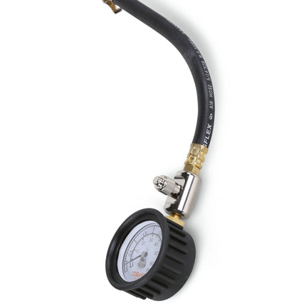 Tyre Pressure Tester 0-4 Bars with Shockproof Rubber Gauge and 290mm Hose - Beta Tools 1949M
