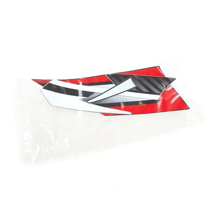 Left Red/Black Tank Panel Sticker for XFLM125GY-2B, XFLM125GY-2B-E4