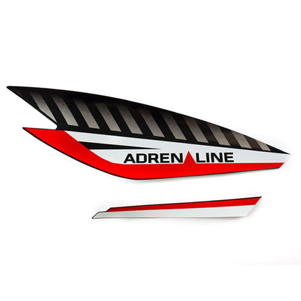 Rear Left Red/Black Panel Sticker for XFLM125GY-2B, XFLM125GY-2B-E4