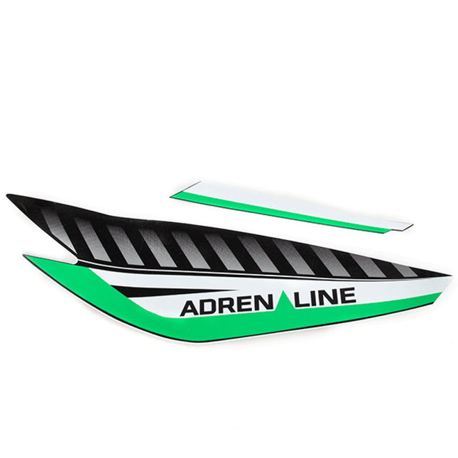 Rear Left Green/Black Panel Sticker for XFLM125GY-2B, XFLM125GY-2B-E4