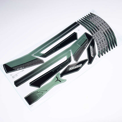 Talaria Dark Green Graphics Kit Short Tail