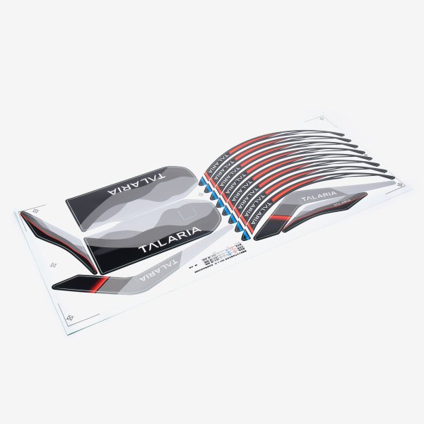 Graphics Kit for Talaria X3 (Grey/Red)