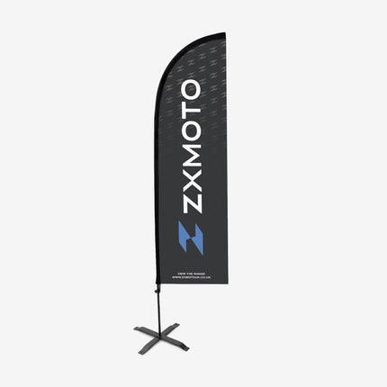 ZXMOTO Feather Flag 2.6m Black