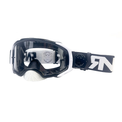 Rnr Platinum Tear Off, Matt Black Goggle, GAT230, Tear Off