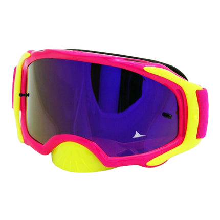 Rnr Platinum Tear Off Mirrored, Pink Flo Goggle, GAM69, Tear Off
