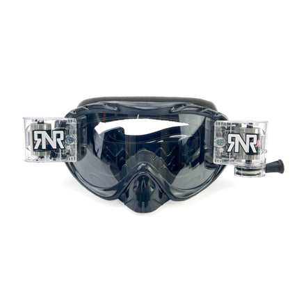 Rnr Hybrid Black Fully Loaded Roll Off, Black Goggle, GH23, Roll & Tear Off