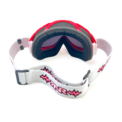 Rnr Hybrid Red Mirrored Lens, Red Goggle, GH45M, Mirrored Lens