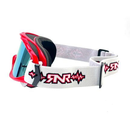 Rnr Hybrid Red Mirrored Lens, Red Goggle, GH45M, Mirrored Lens