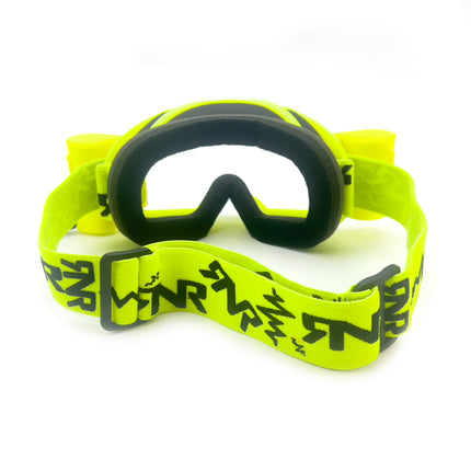 Rnr Colossus Neon Yellow Wvs 48mm, Neon Yellow Goggle, Wide Vision System, GXX68, Roll & Tear Off