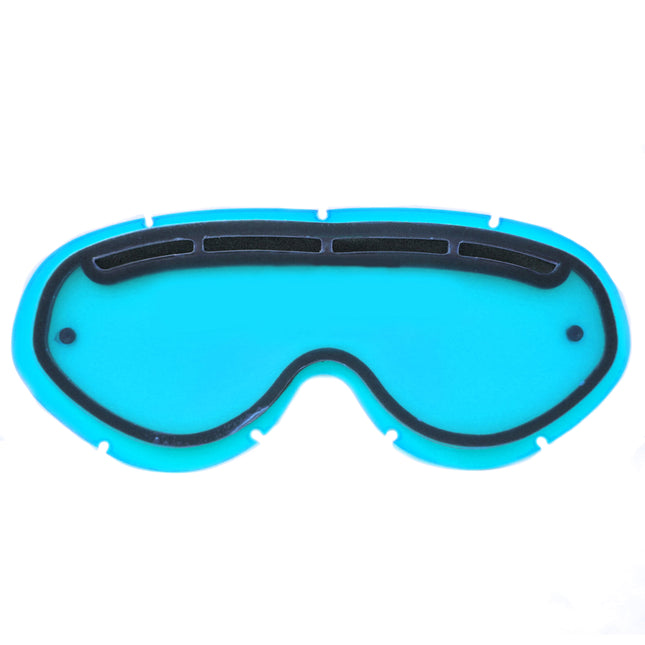 Hybrid Tear Off Vented Lens Blue, Anti Fog, Anti Scratch, DVB201