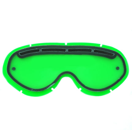 Hybrid Tear Off Vented Lens Green, Anti Fog, Anti Scratch, DVG201