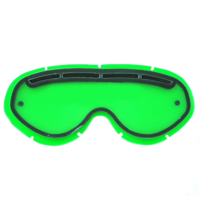 Hybrid Tear Off Vented Lens Green, Anti Fog, Anti Scratch, DVG201