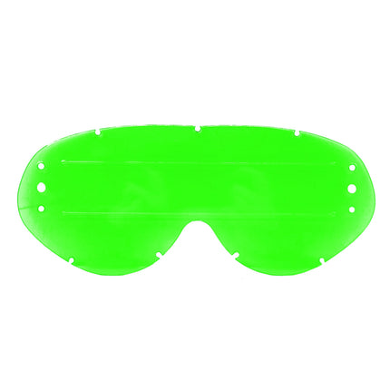 Hybrid Roll Off Lens Green Raised Strip, Anti Fog, Anti Scratch, LGR201R