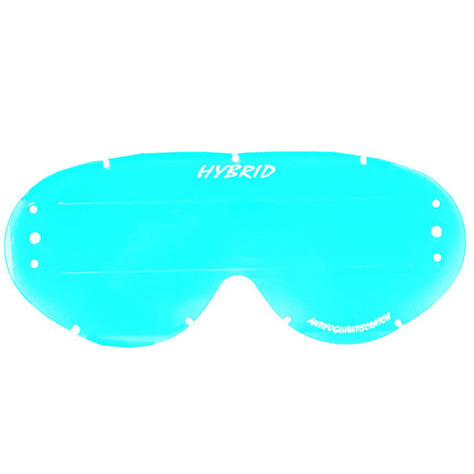 Hybrid Xl Roll Off Lens Blue Raised Strip, Anti Fog, Anti Scratch, LBR201RXL