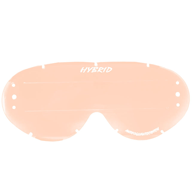 Hybrid Xl Roll Off Lens Pink Raised Strip, Anti Fog, Anti Scratch, LPR201RXL