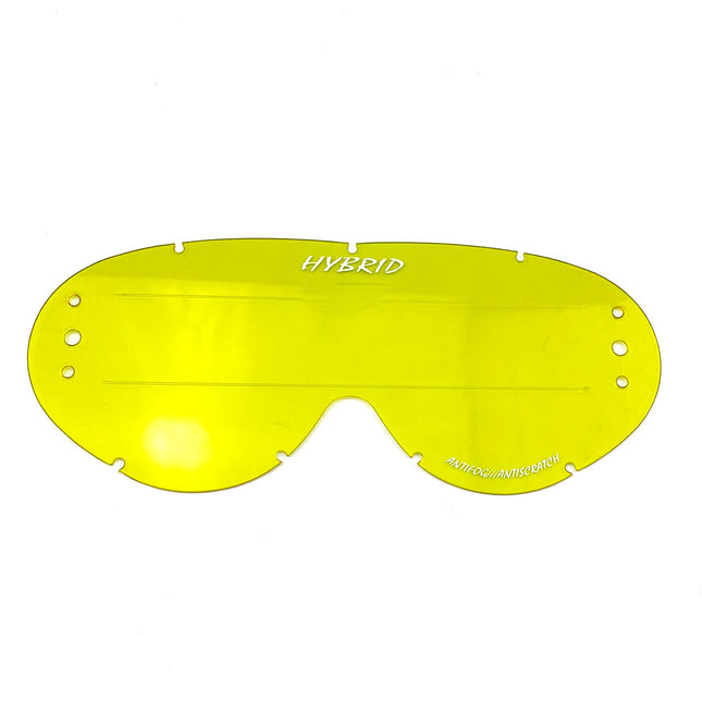 Hybrid Xl Roll Off Lens Smoke Raised Strip, Anti Fog, Anti Scratch, LSR201RXL