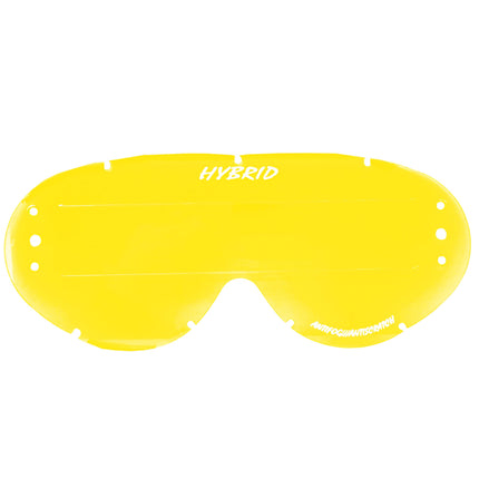 Hybrid Xl Roll Off Lens Yellow Raised Strip, Anti Fog, Anti Scratch, LYR201RXL