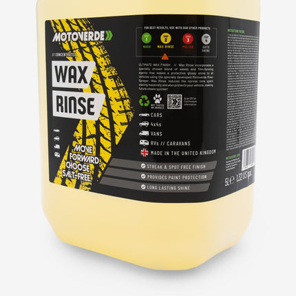 Motoverde Wax Rinse (Concentrated) 5 Litre for Motorcycle