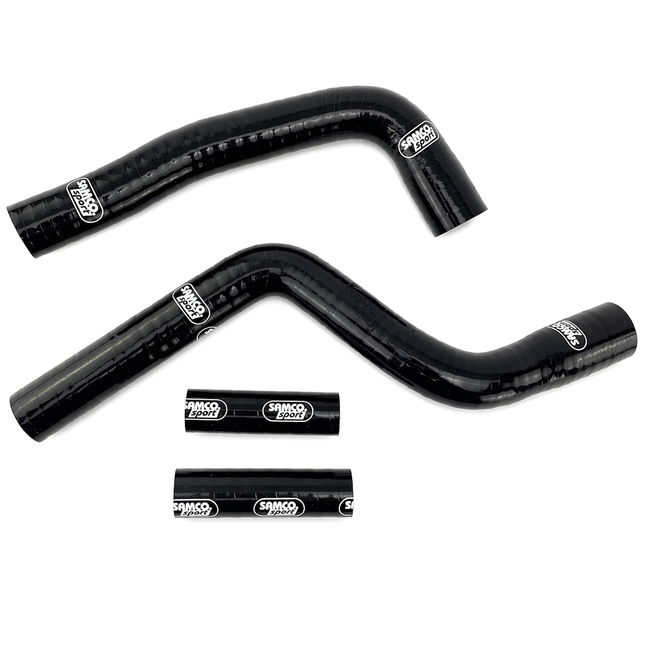 Coolant Hose 4 Piece Kit Black 02-26 Yamaha 125 YZ Samco Sport YAM-29-BK