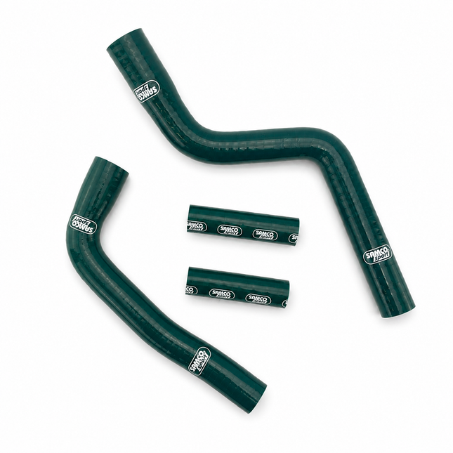 Coolant Hose 4 Piece Kit Green 02-26 Yamaha 125 YZ Samco Sport YAM-29-BRG