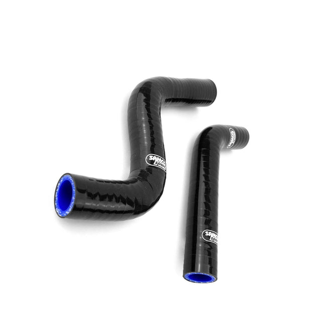 Coolant Hose 2 Piece Kit Black 09-13 Yamaha 450 Yfz Yfm R Samco Sport YAM-42-BK