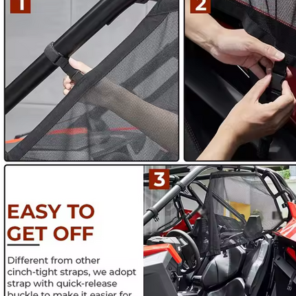 Safety Window Nets Mesh 2020-2024 Polaris Turbo R Pro Xp