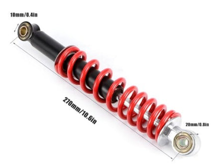Front Suspension Shock Absorber 50cc-125cc 270mm Red Black Stainless Steel 8418981117037