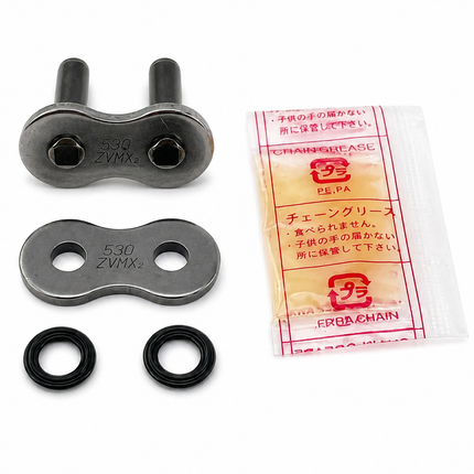 DID 530ZVMX-2 Rivet Link Black ZJ, DID-L-530ZVMX-2 ZJ,DIDRL530ZVMX2ZJ, Rivet Link