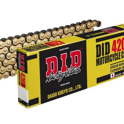 DID 420D Chain 98L G&b (rj), Gold & Black Links, DID420DGB098