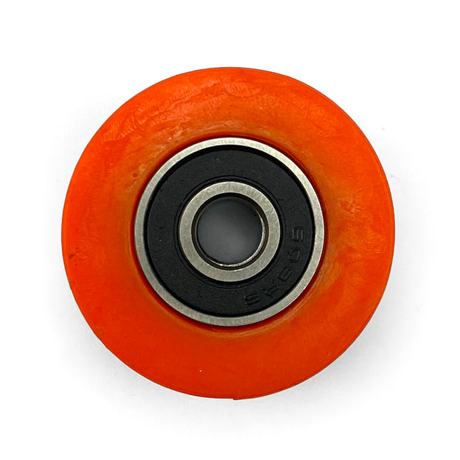 Chain Roller 8x35mm, Rubber Sealed Bearings Orange Hole 8mm