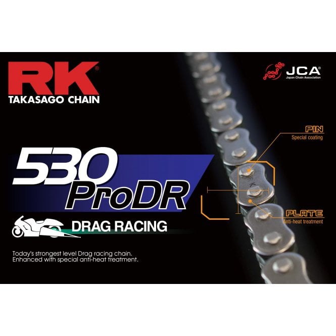 RK 530 PRO DR Race Chain Con Rivet Link CLFZ