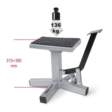 Pedal Stand for Cross/Enduro Motorcycles 310-390mm Height 260x170mm Support 136kg Capacity - Beta Tools 3047C