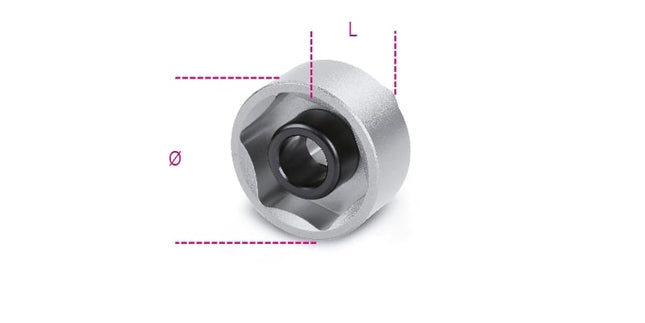 Hexagon Socket for Wheel Hub Nuts 30mm - Beta Tools 3075A 30